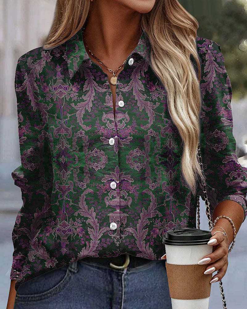 50% Rabatt | ChicVibe™ - Elegante mehrfarbige Bluse [Letzter Tag Rabatt]