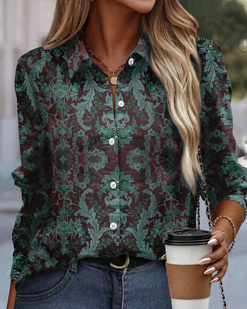 50% Rabatt | ChicVibe™ - Elegante mehrfarbige Bluse [Letzter Tag Rabatt]