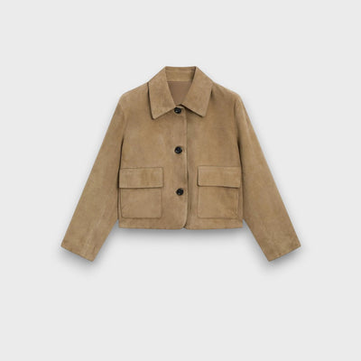 Naomi – Elegante Wildlederjacke mit klassischem Schnitt