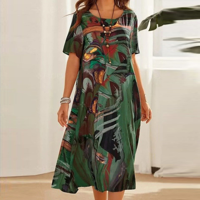 50% RABAT | Abigail™ | Comfy Bedrucktes Kleid