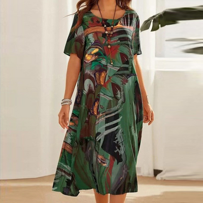 50% RABAT | Abigail™ | Comfy Bedrucktes Kleid