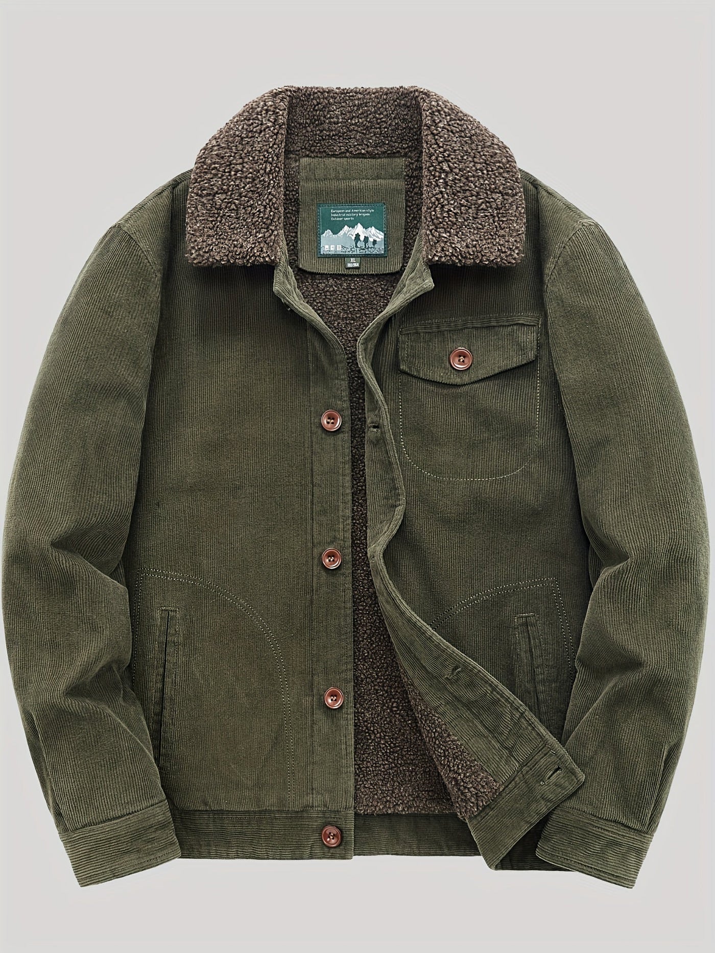 Majestic | Outdoor jacke mit knopfleiste herren warm