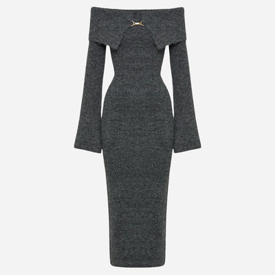 SABINA™ | Off-Shoulder Knit Kleid