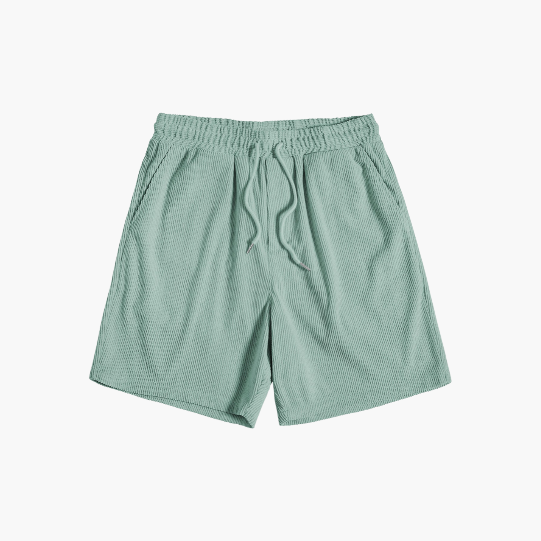 Zweiteiliges Cord-Set mit Kurzarmhemd - Herren Outfit