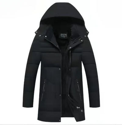 Frostel™ | Herren Winterjacke mit Kapuze, gepolstert und fleecegefüttert – Perfekt für kalte Tage