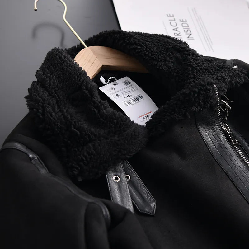 50% Rabatt | Ottilie™ | Damenmantel aus Wildleder mit Fleecefutter und Taillengürtel