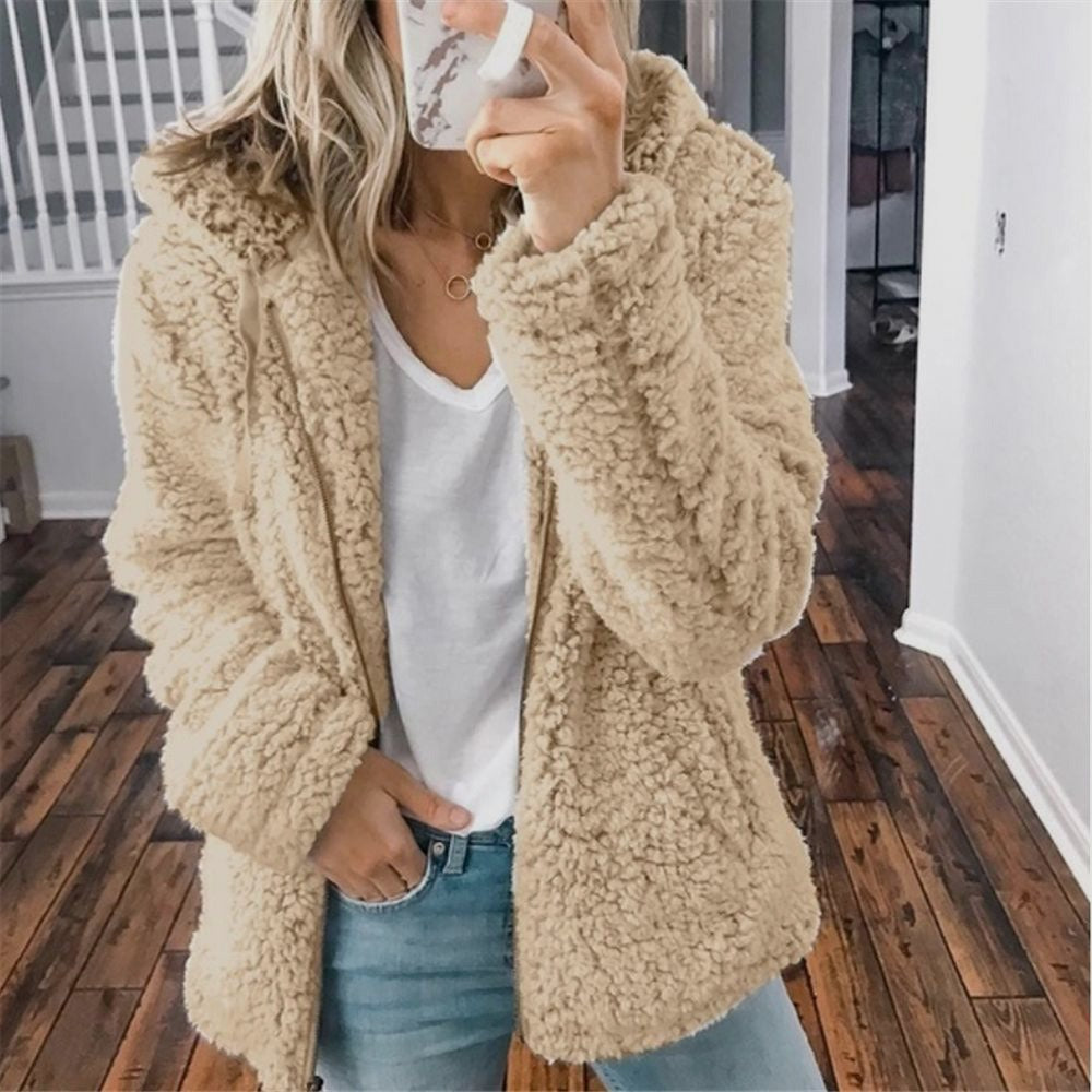 50% Rabatt | Celandine™ - Kuscheliger Teddyfellmantel mit Kapuze [Letzter Tag Rabatt]