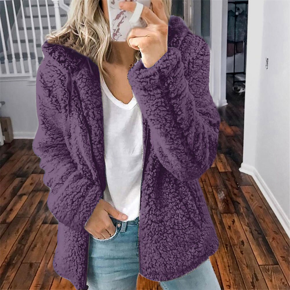 50% Rabatt | Celandine™ - Kuscheliger Teddyfellmantel mit Kapuze [Letzter Tag Rabatt]