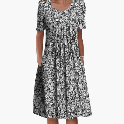 Blumen Kleid - Für Damen mit Taschen & Entspannter Passform