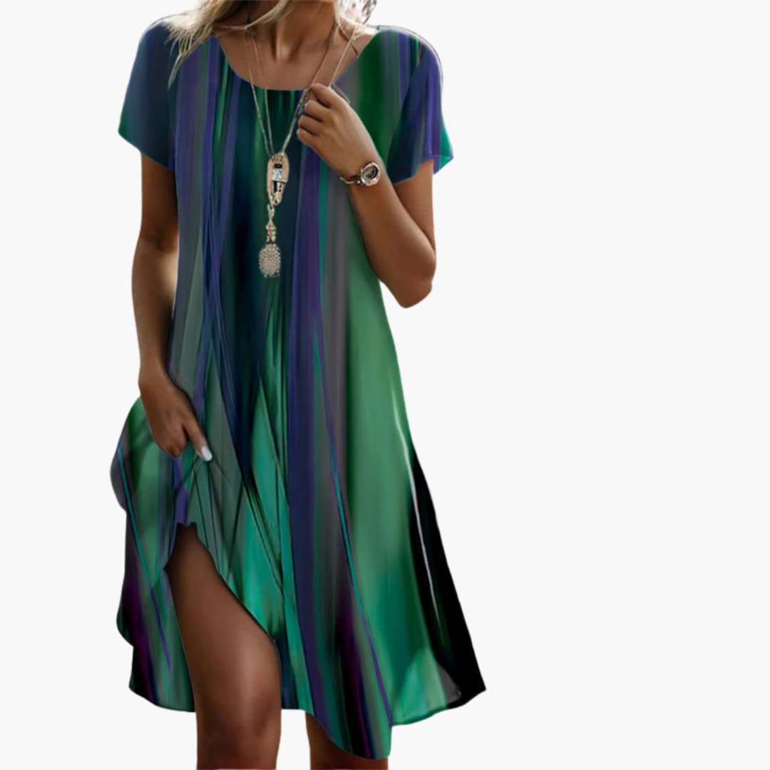 Boho Midikleid mit Blumenmuster - für Damen im Sommerstil