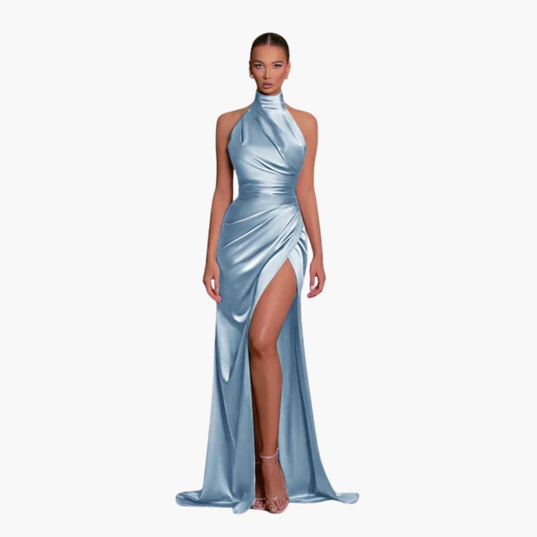 Glamouröses Satin Abendkleid - perfekt für Damen Gala Events
