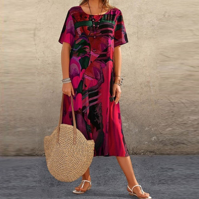 50% RABAT | Abigail™ | Comfy Bedrucktes Kleid