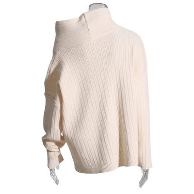 50% RABAT | Sivora™ | Damen Strickpullover mit Asymmetrischem Kragen und Rippenmuster  [Rabat på sidste dag]