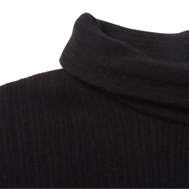 50% RABAT | Sivora™ | Damen Strickpullover mit Asymmetrischem Kragen und Rippenmuster  [Rabat på sidste dag]