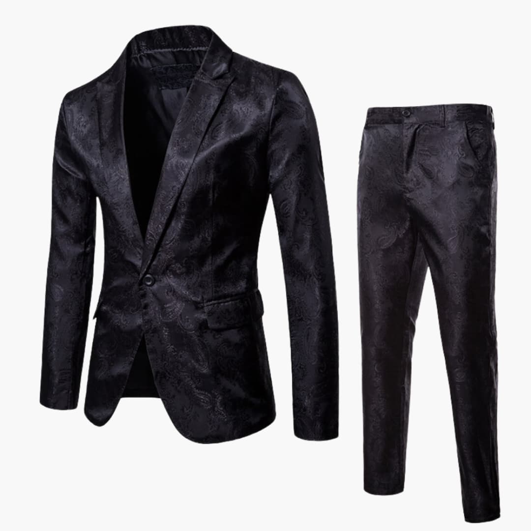 Herren Anzug mit Jacquard Muster für alle Jahreszeiten