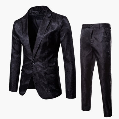 Herren Anzug mit Jacquard Muster für alle Jahreszeiten