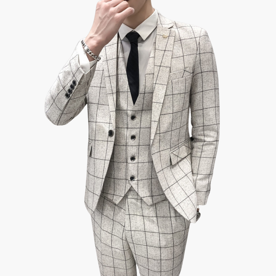 Eleganter Anzug - Herren 3-teilig für Hochzeit & Events