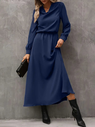 Elyn™ | Raffiniertes Kleid in A-Linie mit Laternenärmeln