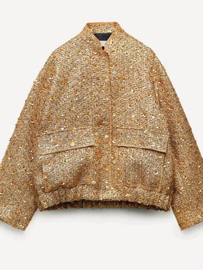 Glimmer™ Modisch schimmernde Jacke für Frauen
