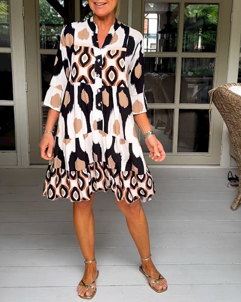 Beatrix™ | Stilvolles Druckkleid