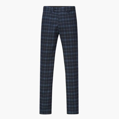 Kariertes Anzug Set - Slim Fit Herrenanzug 3-teilig Modern