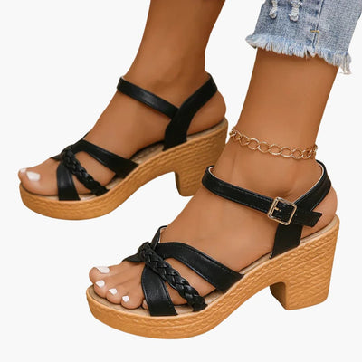 Sandalen Damen - Orthopädische Keilsandalen mit Fußbett