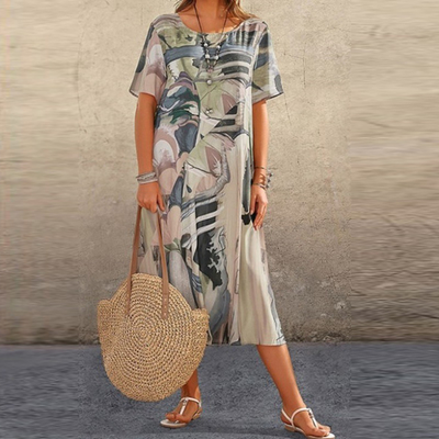 50% RABAT | Abigail™ | Comfy Bedrucktes Kleid