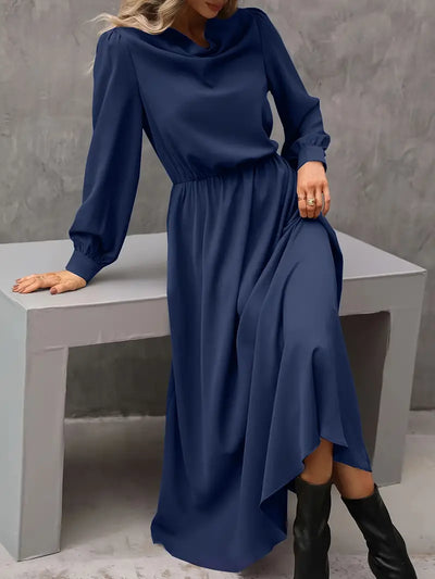 Elyn™ | Raffiniertes Kleid in A-Linie mit Laternenärmeln
