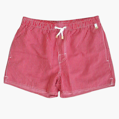 Gestreifte Herren-Badeshorts - mit Tunnelzug und Seitentaschen