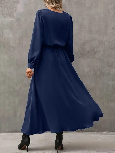 Elyn™ | Raffiniertes Kleid in A-Linie mit Laternenärmeln
