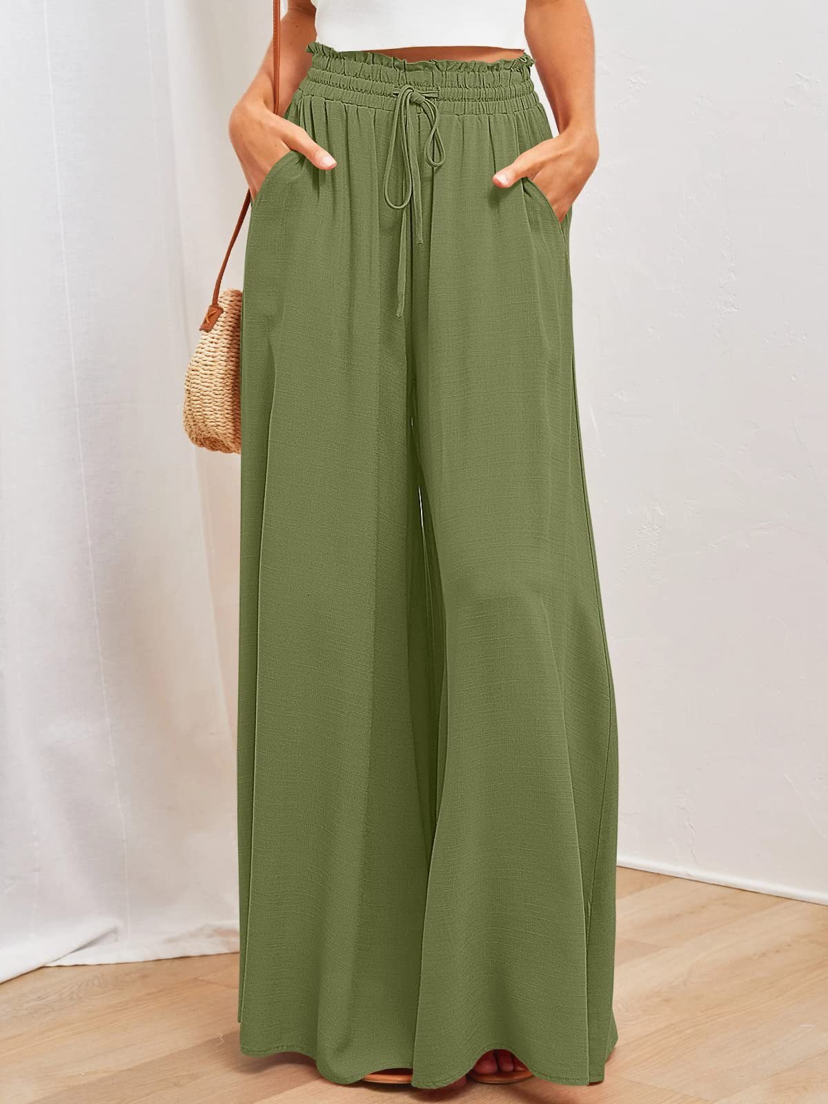 50% RABAT | Wide Style™ | Damen Freizeithosen mit weitem Bein