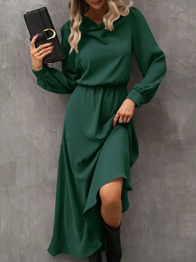 Elyn™ | Raffiniertes Kleid in A-Linie mit Laternenärmeln