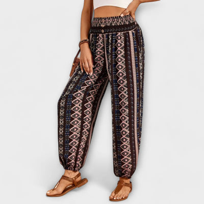 Scarletta – Weite Hose mit Ethno-Muster