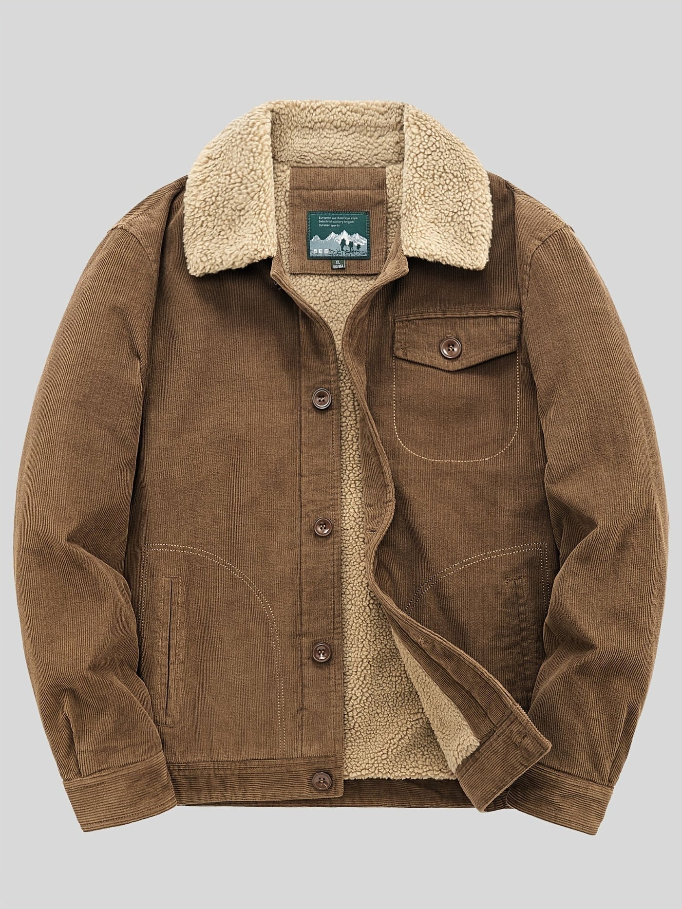 Majestic | Outdoor jacke mit knopfleiste herren warm