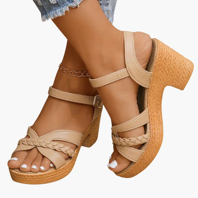 Sandalen Damen - Orthopädische Keilsandalen mit Fußbett