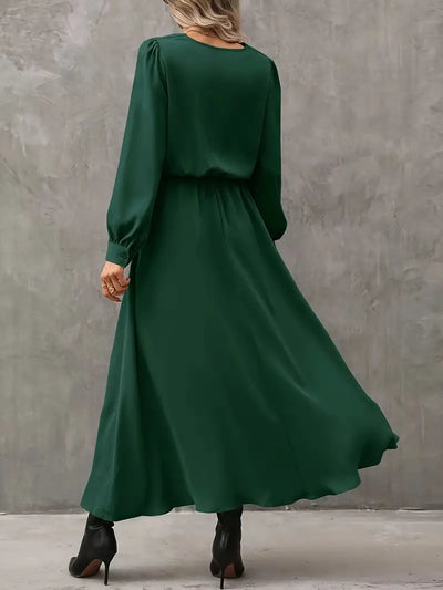Elyn™ | Raffiniertes Kleid in A-Linie mit Laternenärmeln