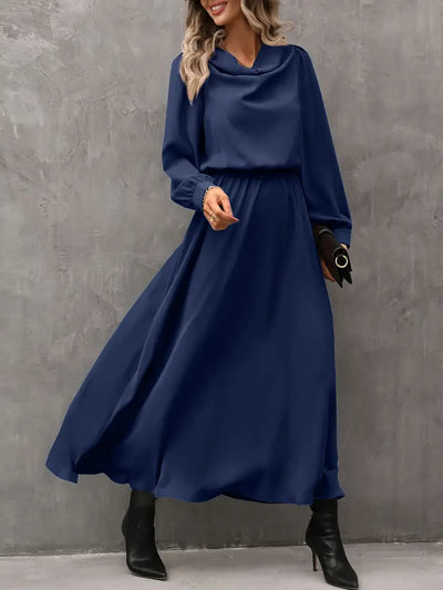 Elyn™ | Raffiniertes Kleid in A-Linie mit Laternenärmeln