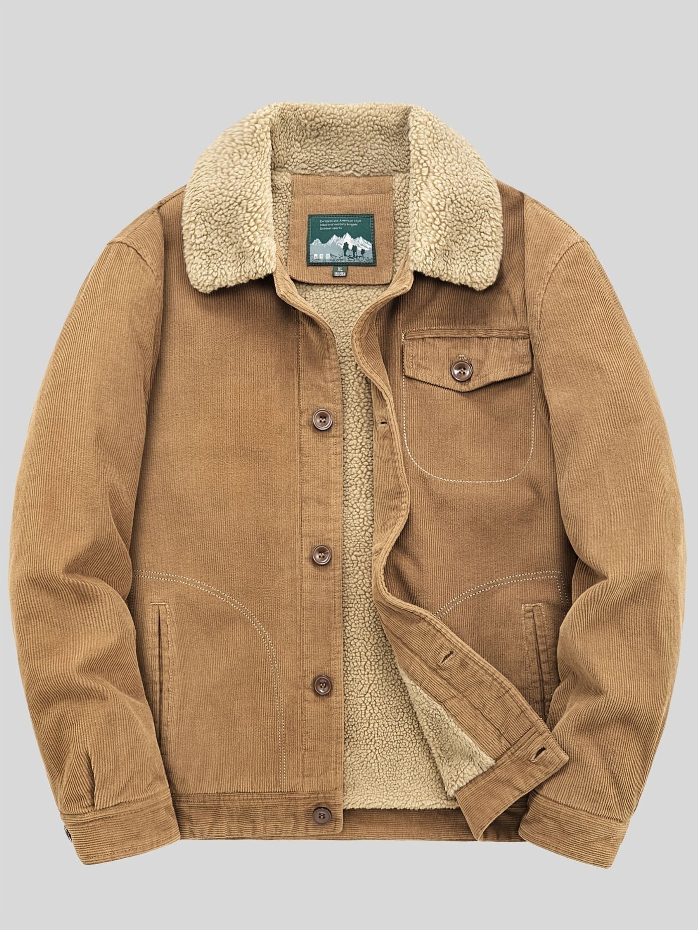 Majestic | Outdoor jacke mit knopfleiste herren warm