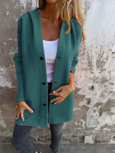 50% Rabatt | TrailBlazer™ - Lässiger einreihiger Blazer met Capuchon [Letzter Tag Rabatt]