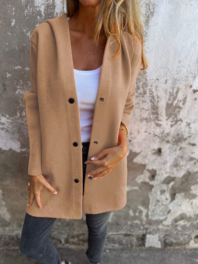 50% Rabatt | TrailBlazer™ - Lässiger einreihiger Blazer met Capuchon [Letzter Tag Rabatt]