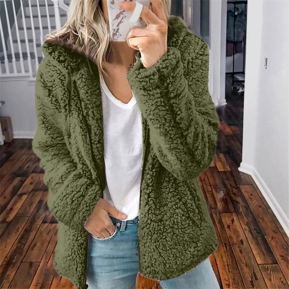 50% Rabatt | Celandine™ - Kuscheliger Teddyfellmantel mit Kapuze [Letzter Tag Rabatt]