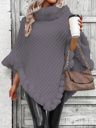 FurWarm™ - Luxuriöser Warmer Pullover mit Pelzbesatz