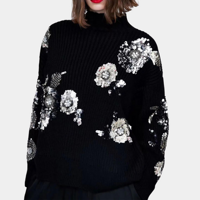 LAINI - Glamouröse Paillettenpullover für Frauen