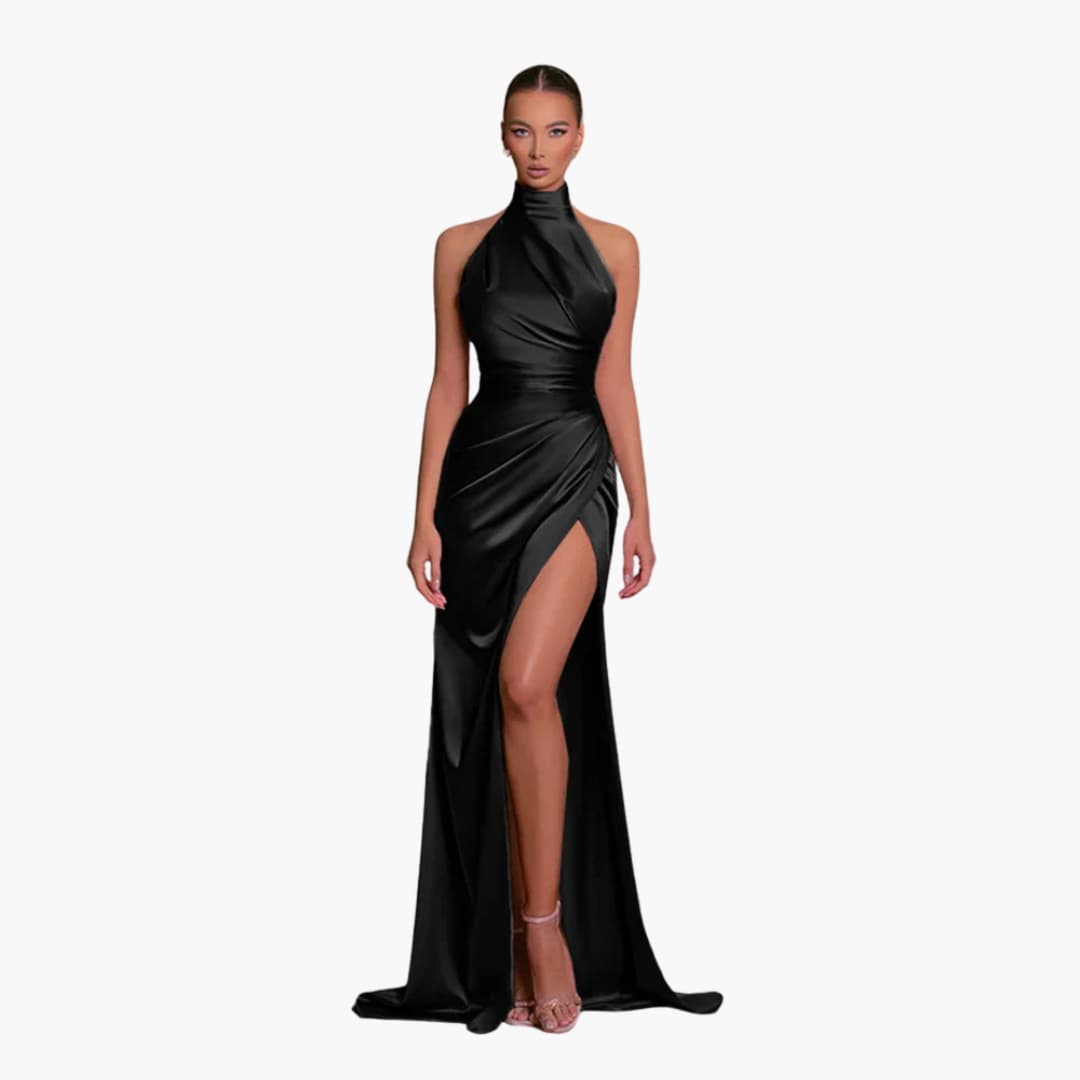Glamouröses Satin Abendkleid - perfekt für Damen Gala Events