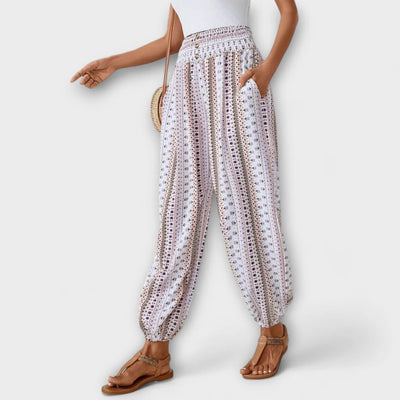 Scarletta – Weite Hose mit Ethno-Muster
