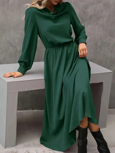 Elyn™ | Raffiniertes Kleid in A-Linie mit Laternenärmeln