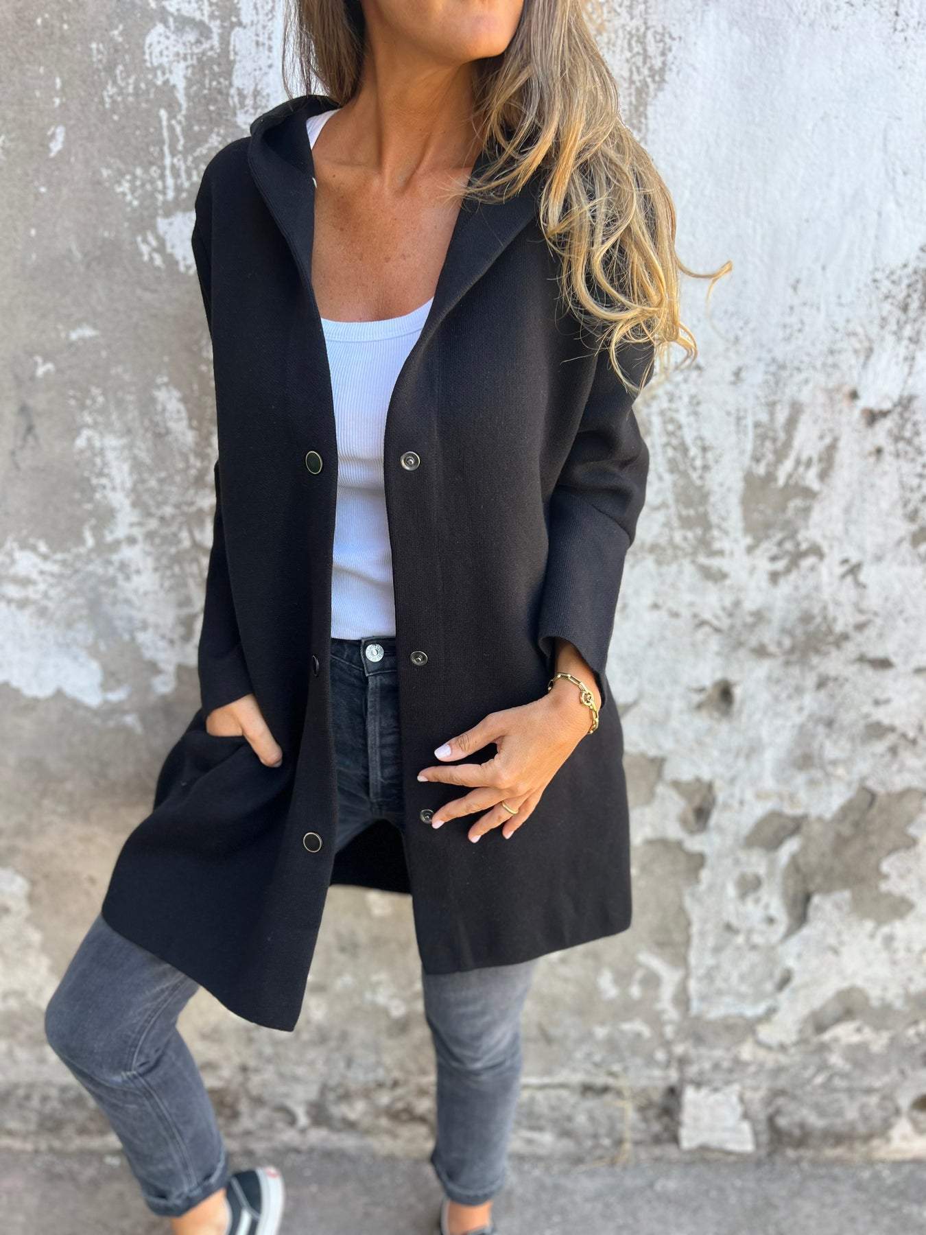 50% Rabatt | TrailBlazer™ - Lässiger einreihiger Blazer met Capuchon [Letzter Tag Rabatt]