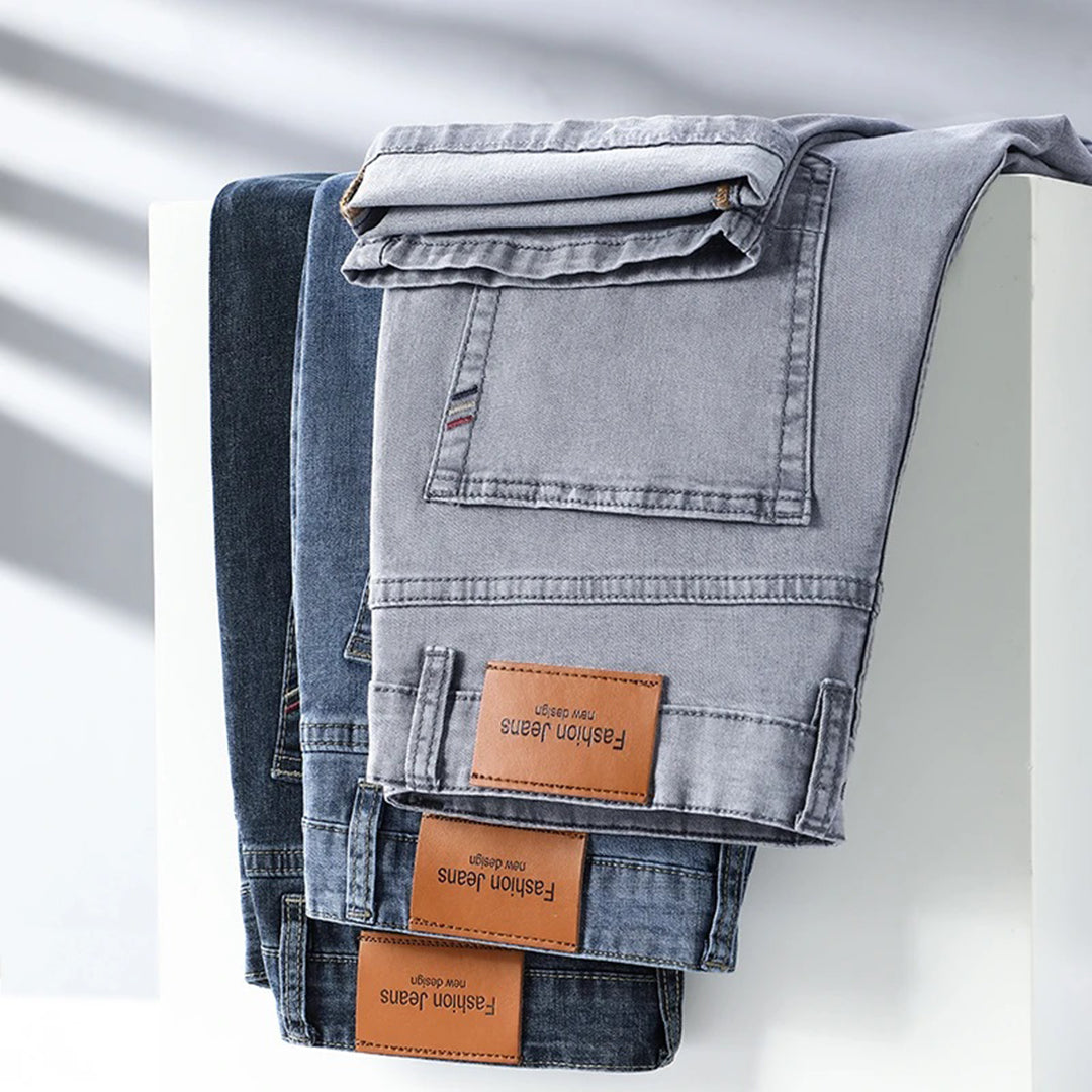 Stylische Straight Fit Jeans für Männer - PACKSTON