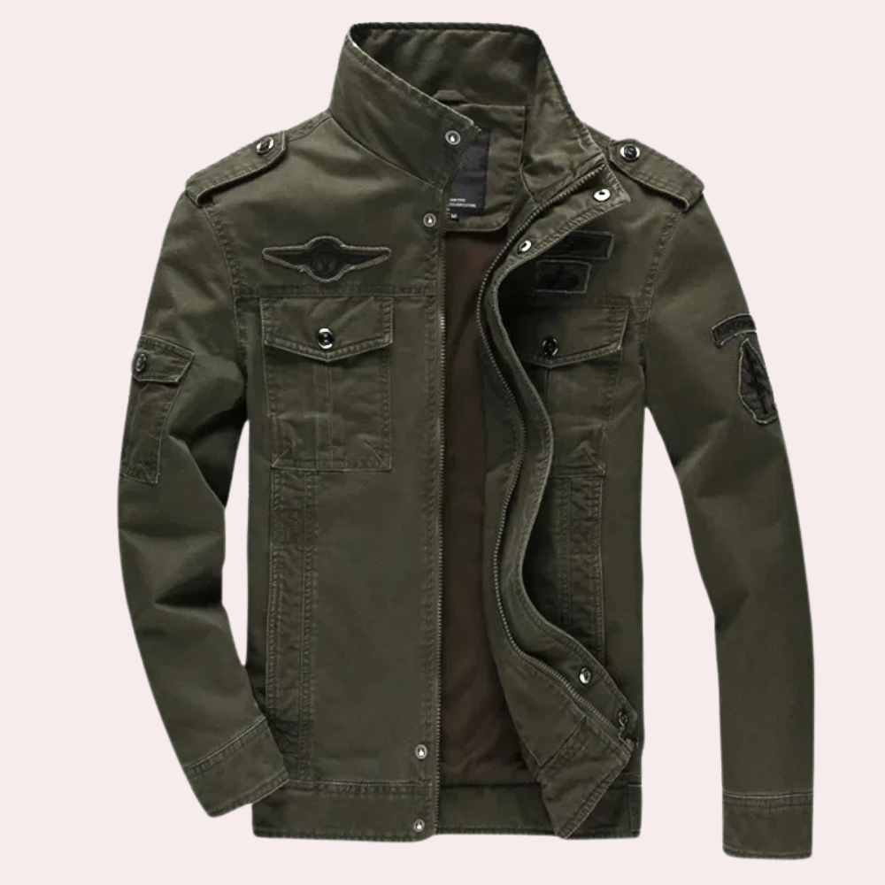 Dominico - Stylischer Casual Windbreaker mit Stehkragen