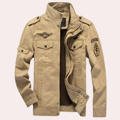 Dominico - Stylischer Casual Windbreaker mit Stehkragen